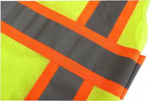 Hot Sale High Quality Lightweight Hi Visibility Men's Safety Vest Breathable Quick Dry Nylon/Polyester Work Wear Comfortable - Product Image 6