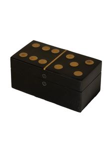 Jeu de dominos double six en résine fait main, écologique et moderne, avec boîte décorative pour divertissement et cadeaux FASHION CRAFT INDIA - Product Image 4