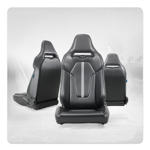 Siège de course sportif de luxe en PU, type seau, avec dossier haut et inclinaison réglable - Product Image 1