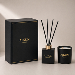 Difusor de Aroma AIKUN Minimalista de Vidrio OEM, Botella de Fragancia de Larga Duración, Difusor de Varillas para Habitaciones de Hotel, Juego Personalizado al por Mayor - Product Image 3