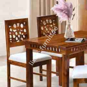 Juego de Comedor de Madera Maciza Hecho a Mano de Lujo para 4 Personas, Acabado de Madera Maciza Premium, Decoración Tradicional para el Hogar - Product Image 5
