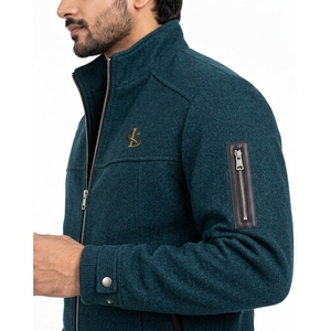 Chaqueta de lana para hombre, chaqueta cálida de mezcla de lana para invierno, ropa de abrigo cómoda y elegante para caminar y viajar, adecuada para el frío - Product Image 3