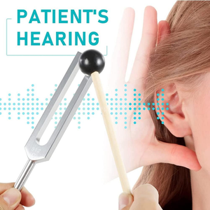 Kit de Diapasons Réglables 128Hz/256Hz/512Hz avec Marteau de Réflexes en Alliage d'Aluminium, Kit de Guérison Sonore 4 Canaux avec Sac de Rangement pour l'Audition - Product Image 5