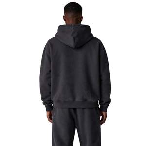 Pantalones de chándal de algodón acanalados lavados de peso pesado para hombre, estilo casual urbano con cordón en la cintura, ropa deportiva de moda - Product Image 6