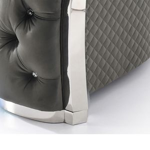 Glory mobili zaffiro G0590A-L divanetto grigio divano soggiorno - Product Image 2