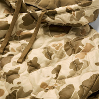 Hoodie Woobie personnalisé, personnalisation gratuite, OEM, hiver, thermique, hydrofuge, nylon Ripstop matelassé, blanc, Multicam Camo, 180g