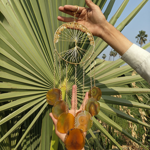 Citrine <b>Tree</b> of Life <b>Crystal</b> Wind Chime for Home Hanging Decor New Year Business Gift Stone Supplier - Product Image 6