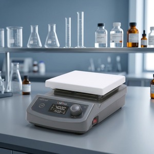 Agitador digital con control de temperatura, agitador de laboratorio digital con velocidad controlable, duradero, eficiente, inteligente, intuitivo y con amplias aplicaciones. - Product Image 1