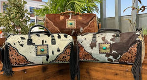 กระเป๋าหนังสะพายข้างดีไซน์ทันสมัยใหม่สำหรับใช้ในชั่วข้ามคืนกระเป๋าถือแบบเป็นเครื่องมือกระเป๋าเดินทางสำหรับทุกวันกระเป๋าหนังวัวสุดหรูวันหยุดสุดสัปดาห์ - Product Image 4