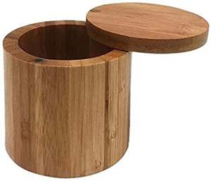Pot en bois pour ranger les fruits secs, les noix, les biscuits, les bonbons et les collations de la cuisine. - Product Image 3