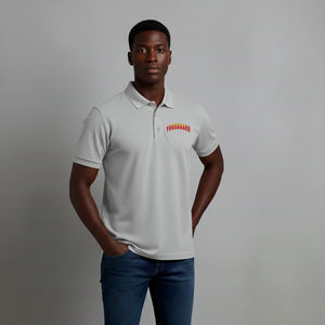 Polo homme de haute qualité, respirant, uni, col rabattu, tendance, en polyester, séchage rapide, coupe décontractée - Product Image 4