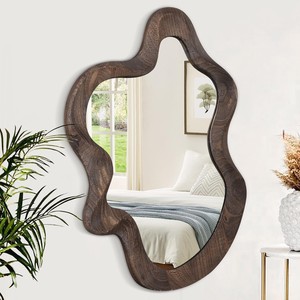 Teak Wood wooden <b>wall</b> <b>mirrors</b> OEM Custom Wholesale | Aqdus Saleem India - Product Image 1