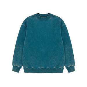 Fabricante OEM de Sudaderas con Lavado Ácido Personalizadas, Top de Algodón con Cuello Redondo para Colecciones de Ropa Urbana - Product Image 6