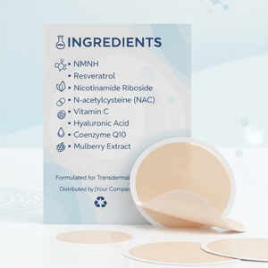 Parches Transdérmicos de NAD+ Orgánico de Alta Pureza de Marca Privada, Antiarrugas, Refuerzo Inmunológico, Empaque Personalizado en Caja de Lámina - Product Image 5
