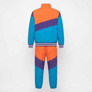 Ensemble survêtement coupe-vent en nylon personnalisé avec veste et pantalon, logo brodé en nylon épais, couleur unie, vêtements de sport pour homme - Product Image 6
