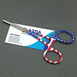 Pince de pêche en acier inoxydable avec revêtement en papier imprimé motif drapeau américain, avec pince de verrouillage, pour la pêche et les activités de plein air - Product Image 4