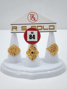 แหวนแต่งงานทองคำแท้ 22k ดีไซน์ลายปีกดอกไม้แบบดั้งเดิมสำหรับผู้หญิง หรูหราอลังการ - Product Image 2