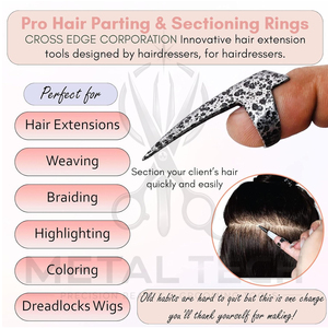 Hair Parting Sectioning Rings Stainless Steel Best Quality Durable Lightweight Customized Comfortable Grip Reusable Hair Tools - Product Image 5