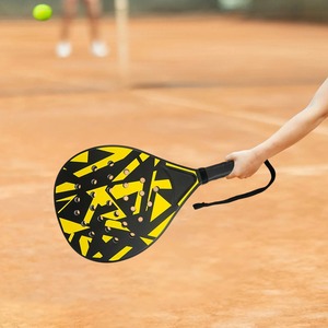 Raqueta de Pádel de Fibra de Carbono con Espuma EVA Suave para Adultos, Raqueta de Tenis Profesional para Entrenamiento con Acabado Arena y Forma de Diamante - Product Image 1