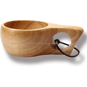 New Wooden Cups Handcrafted Coffee <b>Mug</b> Wood Engraved <b>Tea</b> Cup from India - Product Image 6