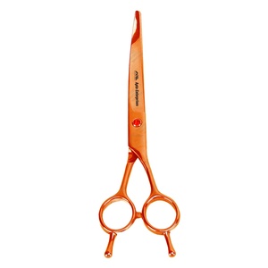 High Quality Grooming Straight <b>Scissors</b> Sharp Custom Color Coated Pet Hair Cutting Shears for <b>Dogs</b> Cats & Other Animals - Product Image 1