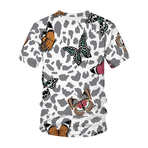 Camiseta de Algodón Suave de Alta Calidad, Cómoda, Personalizable con Sublimación de Color, Lisa, para Mujer, OEM, Antiarrugas, de Secado Rápido - Product Image 3