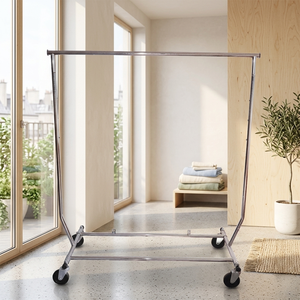 Exhibidor de Ropa Plegable de Metal, Moderno y de Lujo, Resistente, con Niveles, para Exhibición en Tiendas - Product Image 2