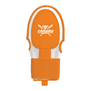 Durable Custom Synthetic Leather White <b>Orange</b> baseball <b>sliding</b> mitt synthetic leather youth adult player safety durable Glove - Product Image 1