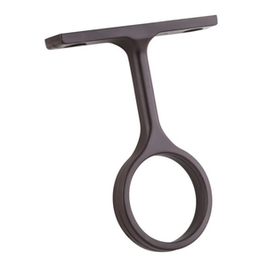 Supports de tringle à rideau noirs mats à fixation plafond, supports industriels pour tubes ronds, supports de suspension robustes pour poteaux de penderie - Product Image 1