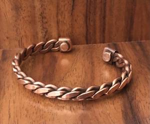 Brazalete Magnético de Cobre Puro Trenzado a Mano, Brazalete Energético, Alivio y Curación, Unisex, Ajustable, Elegante - Product Image 5