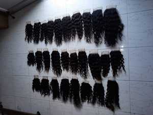 Extensiones de cabello humano real de calidad superior de lujo Trama sin procesar de templo indio crudo a la venta - Product Image 3