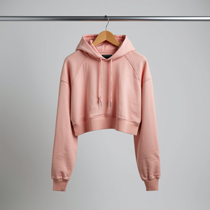 เสื้อฮู้ดครอปท็อปสำหรับผู้หญิง ผ้าโพลีเอสเตอร์/ไนลอน ขนฟลีซ ทรงยาว สไตล์ลำลอง สตรีทแวร์ แจ็คเก็ตมีฮู้ด ลายดิจิทัล - Product Image 6