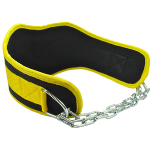 <b>Weight</b> Lifting Dip Belt with Chain Back Gym for Fitness Bodybuilding Pull up Strength <b>Training</b> Load Waist Strap Dip Belt - Product Image 6