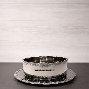 Bol à chocolat décoratif en métal, forme ronde, design luxueux, nouvelle arrivée, pour Ramadan en Arabie Saoudite et à Dubaï - Product Image 6