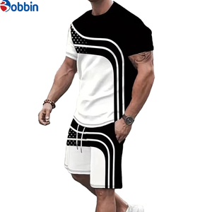 ชุดลำลองใส่สบายสำหรับทุกเพศ เหมาะสำหรับสตรีทแวร์ ชุดเซ็ตขาสั้น คอลเลคชั่นใหม่รับซัมเมอร์ รับผลิตตามสั่ง ไซส์พลัสสำหรับผู้ชาย - Product Image 4