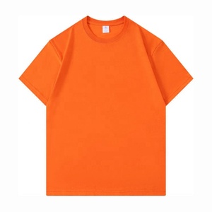 T-shirt de travail ample en tissu peigné pour homme, 100 % coton 230 g/m², blanc, anti-boulochage, formel, pour activités de football et de lenardage - Product Image 3