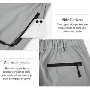 Shorts cargo de randonnée pour hommes, séchage rapide, tactiques, multi-poches, pour voyages et pêche - Product Image 6