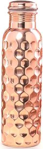 <b>1</b> <b>Litre</b> Pure Copper Classic Water <b>Bottle</b> Eco-Friendly Leakproof Portable for Home Office Outdoor Use by Amir Handicrafts - Product Image 4