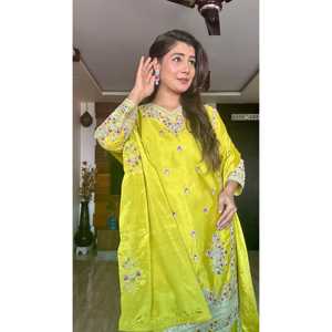 Robes de soirée de créateur, tenue de soirée élégante, top Sarara Dupatta - Product Image 3