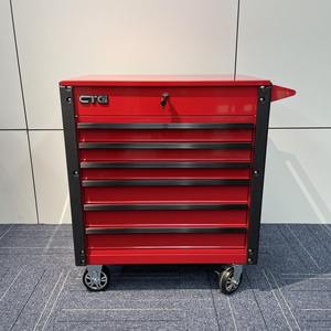 Caja de Herramientas Portátil con 12 Compartimentos, Cerrable, Impermeable, de Aleación de Aluminio Cromado, Ligera, con Rieles de Rodamiento de Bolas - Product Image 6