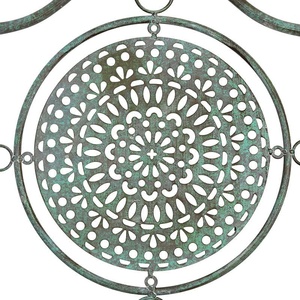 KHP Wrought Iron <b>Swing</b> Chair-3-Person Seat Waterproof Cushion European/Classical/Victorian Design Easy Assembly-Outdoor Garden - Product Image 3