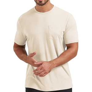 Camiseta Premium de Algodón 100% de 240g para Hombre, Corte Regular, Hombro Caído, Manga Corta, Diseño Liso, Estilo Vintage Retro con Dobladillo Desgastado - Product Image 4