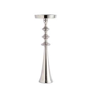 Silver Metal <b>Candle</b> Holder Taper <b>Candle</b> Stand for Wedding Dinning Party and Home Decoration Available In <b>Bulk</b> Quantity - Product Image 1