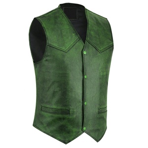 Gilet de motard à broderie personnalisée avec nom d'équipe de course Veste en cuir tendance pour homme pour les passionnés de moto - Product Image 1