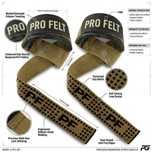 Sangles de musculation haute performance de qualité supérieure avec rembourrage antidérapant pour la musculation, le powerlifting et l'entraînement en salle de sport – Personnalisables - Product Image 2
