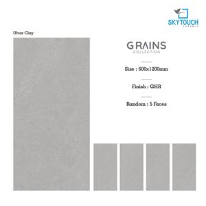 กระเบื้องปูพื้นพอร์ซเลน Skytouch GHR surphase GRAINS Collection ขนาด 600x1200 มม. ทนกรด กันลื่น เหมาะสำหรับบ้านพักอาศัย สำนักงาน บ้าน ฯลฯ - Product Image 2