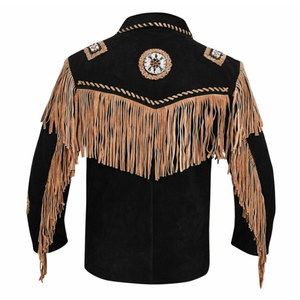 Fashion Men's Genuine Leather Winter <b>Suede</b> Solid Color Casual <b>Jacket</b> with Custom Front Logo <b>Suede</b> <b>Jackets</b> For Sale - Product Image 6