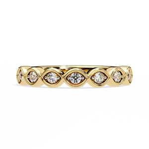 AMBER JEWELS Bague de fiançailles romantique unisexe classique en moissanite ronde sertie de griffes, plaquée rhodium, en argent 925 - Product Image 4