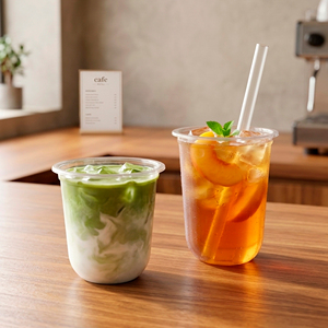 QUANG QUAN Wholesale Custom Transparent Eco-Friendly 12 16 22oz Disposable PP Single Wall <b>Cup</b> Lid 95mm Diameter Cold Coffee Tea - Product Image 4