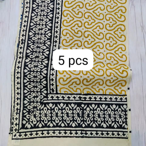 Pareos de Playa Largos para Mujer, Hechos a Mano con Estampado de Bloques, 100% Algodón, Estampados con Bloques de Madera, Sarongs, Cubrebaños, Pañuelos Indios - Product Image 1